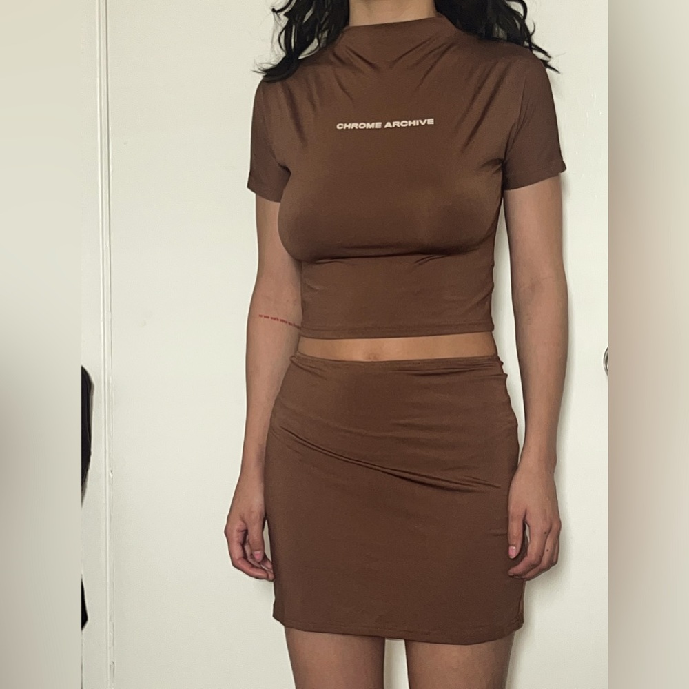 Two piece chrome archive in brown:)